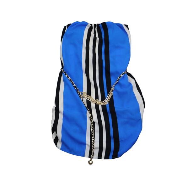 Chocolate Shirt Womens S Multicolor Striped Pullover Built In Bra Tube Top - Picture 1 of 16